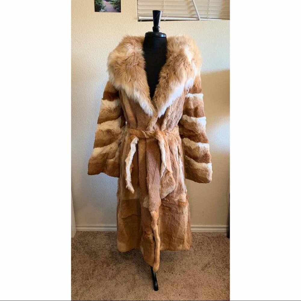 Vintage 70s Mixed Fur Coat